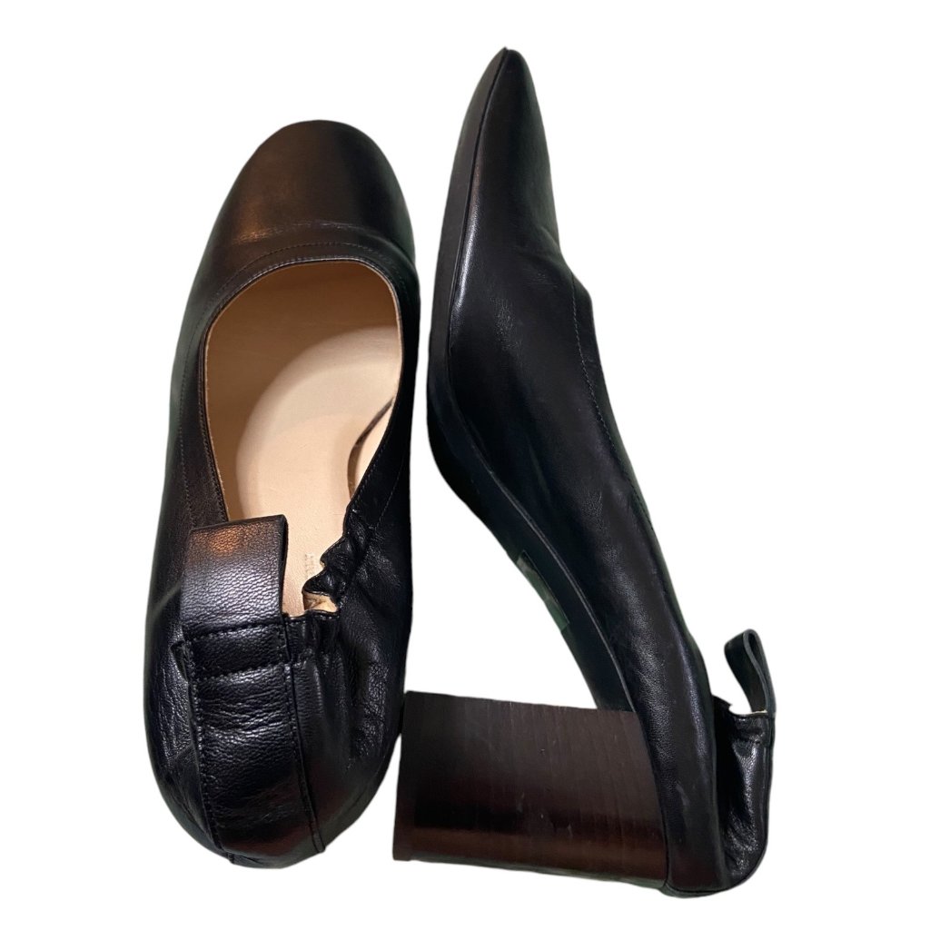 Everlane Black Leather Heels